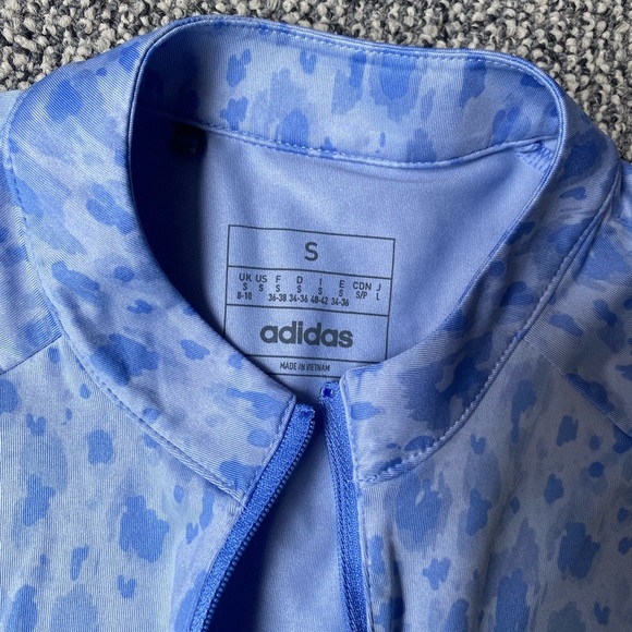 adidas Light Blue Patterned Rash Guard - Picture 3 of 4